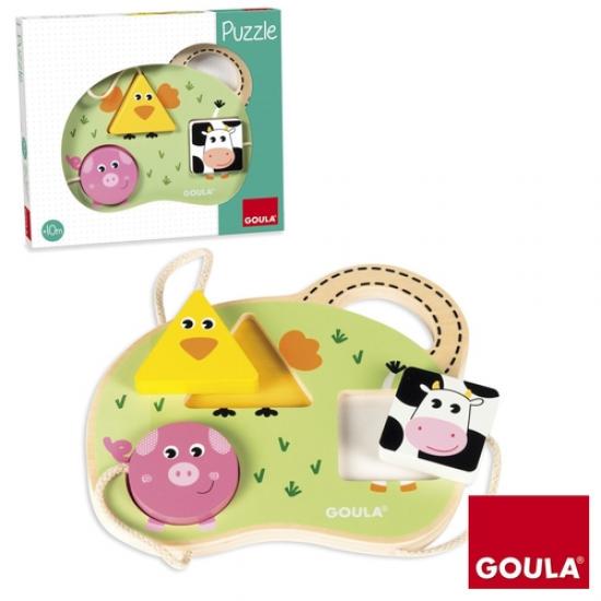 Holzpuzzle Bauernhof